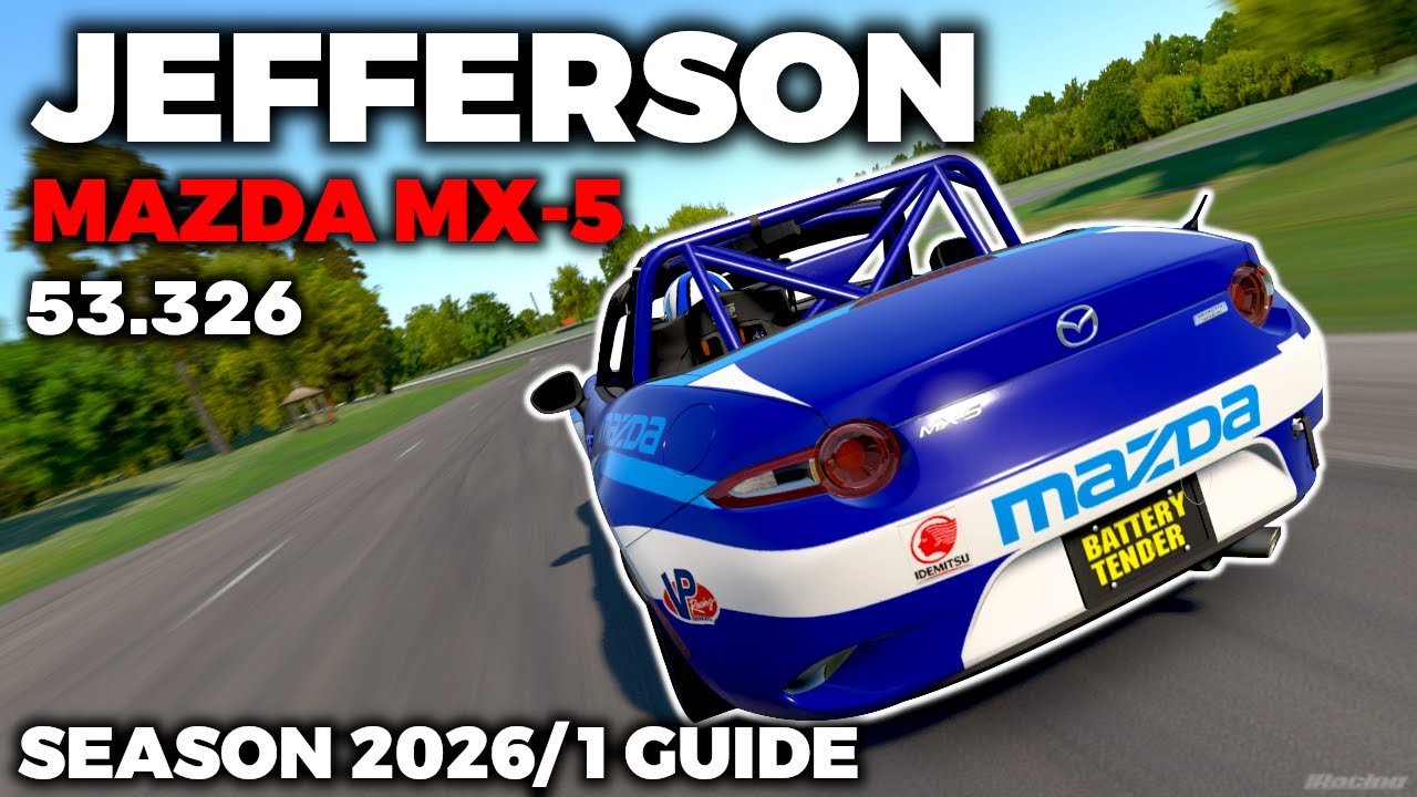iRacing Guide MX5 Summit Point Jefferson Circuit FIXED Setup - 53,326