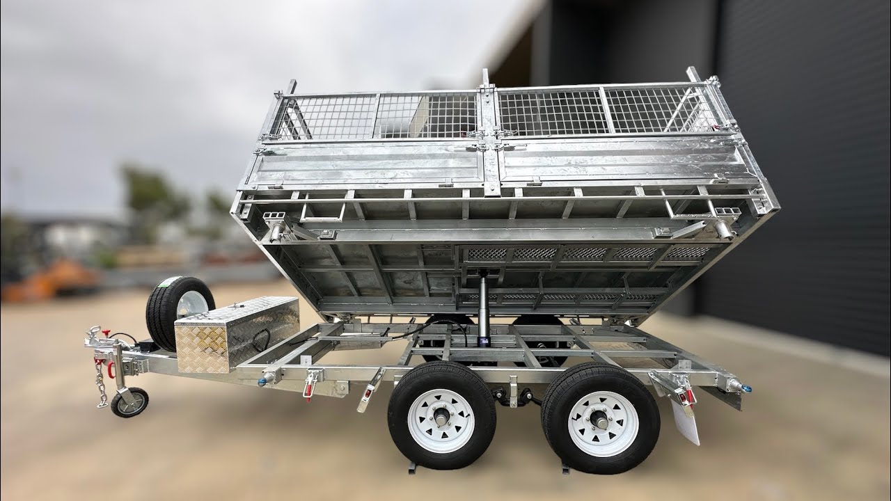 3-Way Tipper Trailer | Side Tipper Trailer | Hydraulic Tipper | Top Galvanised Trailer