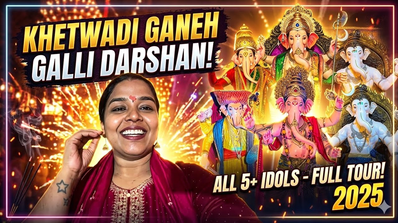 Khetwadi Ganpati Bappa Darshan❤️😍✨|| Iconic Khetwadi Ganpato Idols 2025