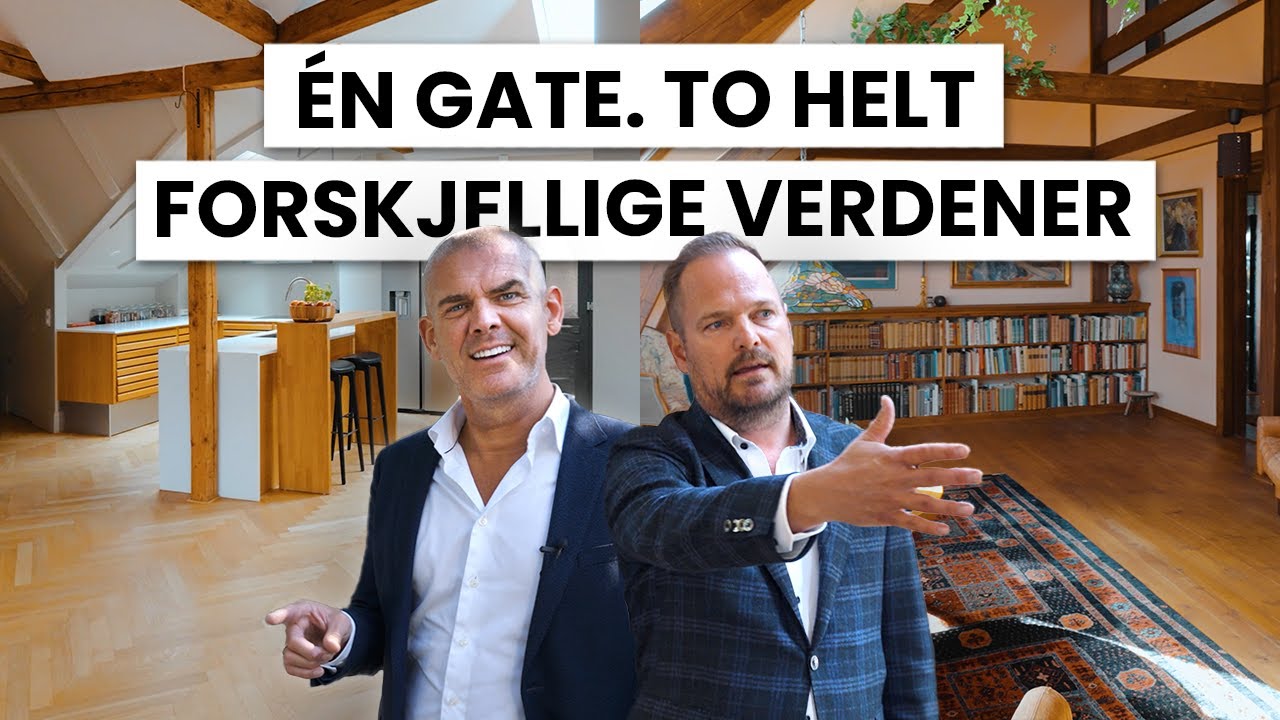 Én gate. To helt forskjellige verdener.