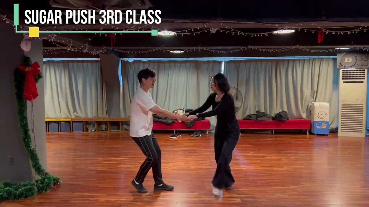 Sugar Push in Lindy Hop(Swing Dance) #3 슈가푸쉬 턴