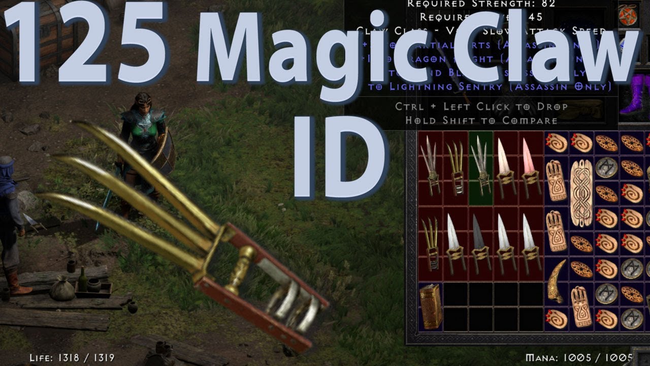 125 Magic Claw ID's - D2R(modded)
