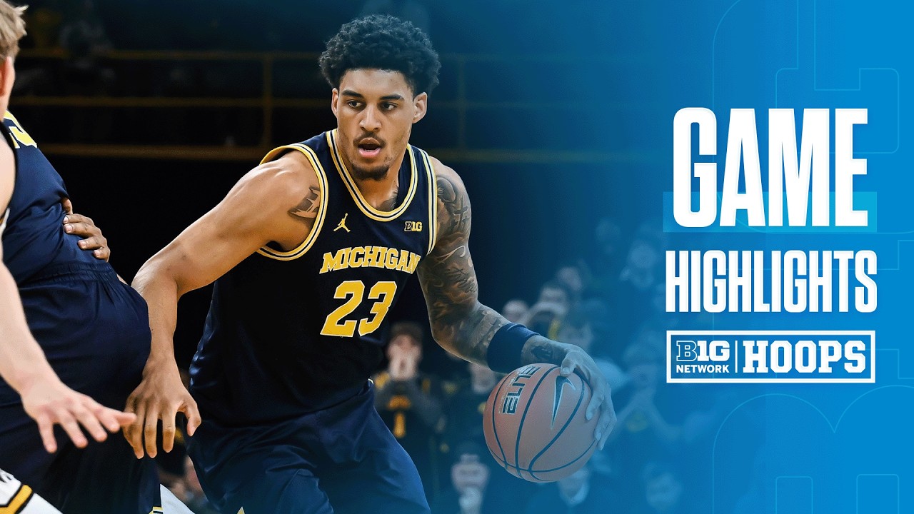 Michigan at Iowa | HIGHLIGHTS | Big Ten Men's Basketball | 03/05/2026