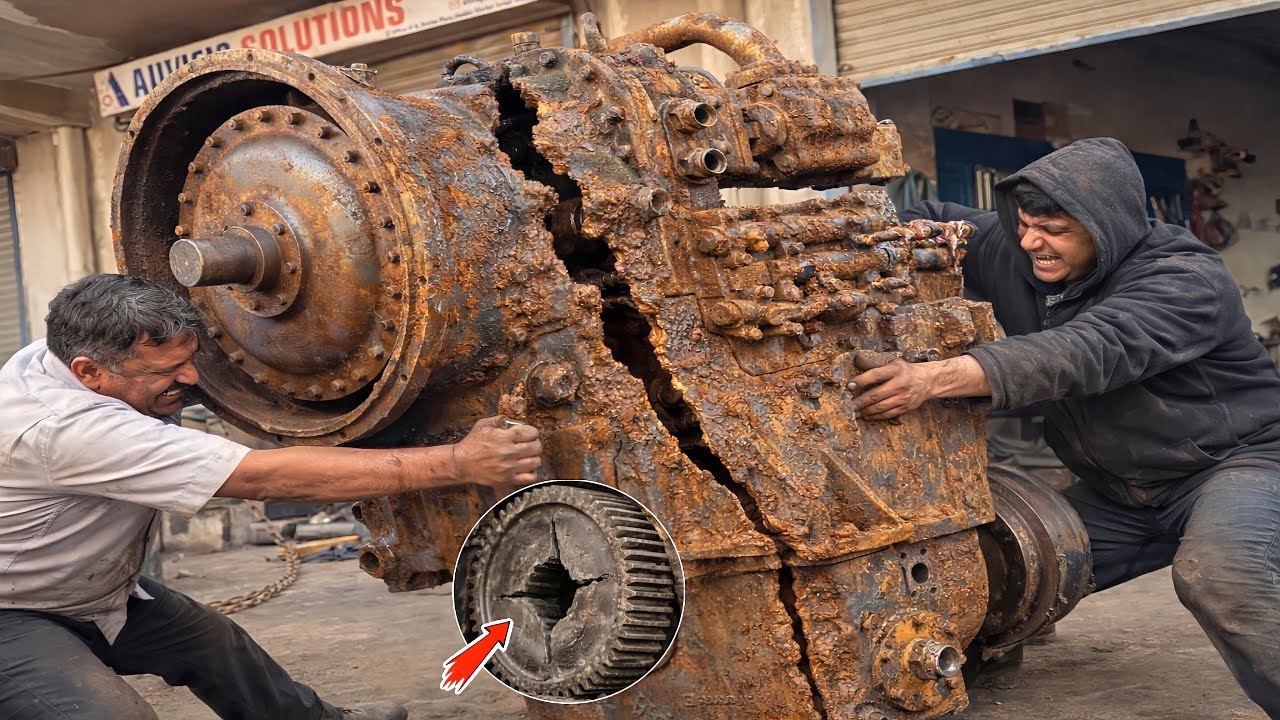 China Transmission Gear Totally Destroyed 😱 | Gearbox Cracked Due to High Load