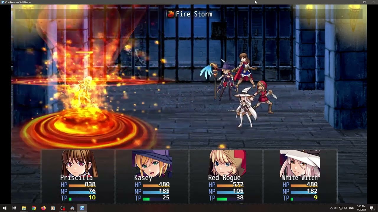 Combination Skills Demo (RPG Maker MZ)