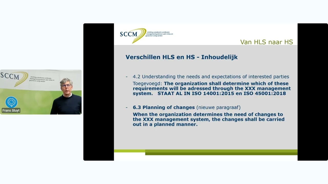 Webinar Herziening ISO 14001 en ISO 45001 en andere ontwikkelingen