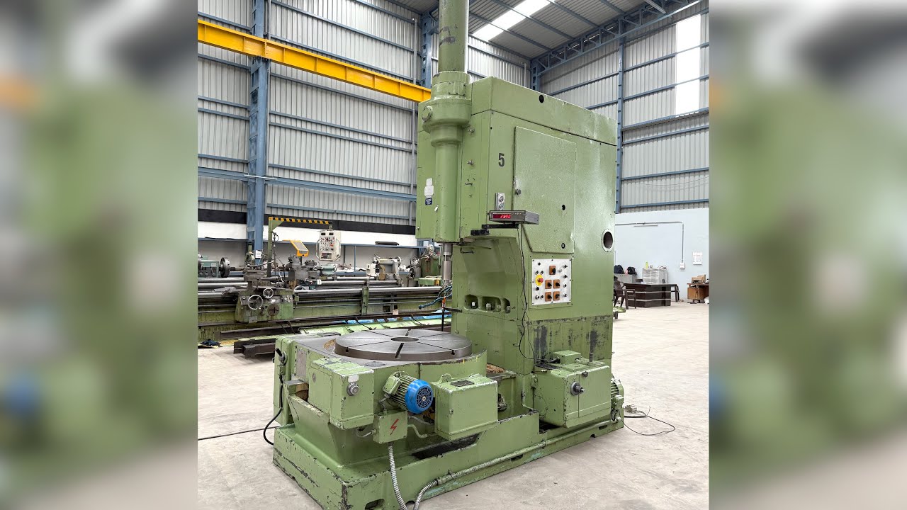 Stanko (Russia) 5B161 Heavy-Duty Gear Shaper Machine - fitted with packing block for Extra Height!