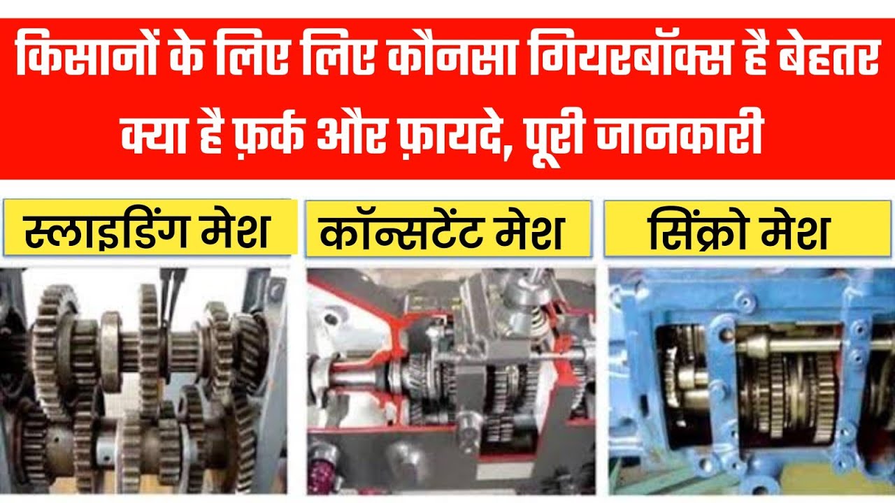 कौनसा गियरबॉक्स है बेहतर Constant Mesh Vs Synchro Mesh Vs Sliding Mesh Gearbox Difference in Hindi