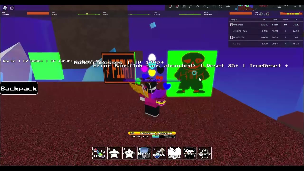 Unwavering Soul - Resets 26-38 Bosses (Roblox)