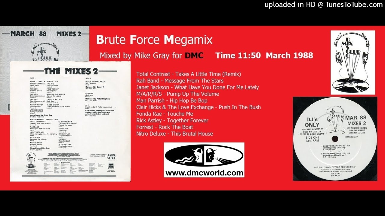 Brute Force Megamix (DMC Mix by Mike Gray March 1988)