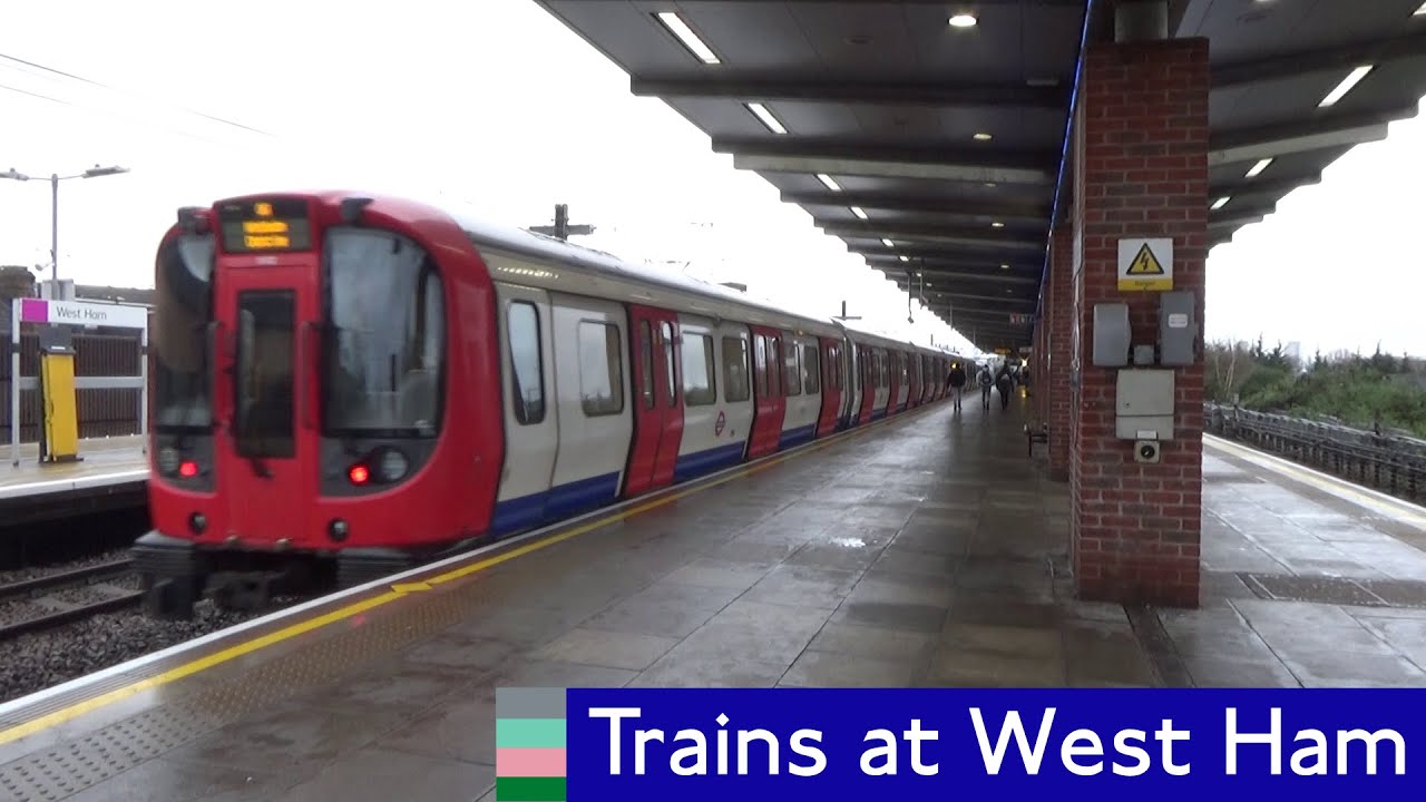 DLR, H&C, District, Jubilee line trains at West Ham