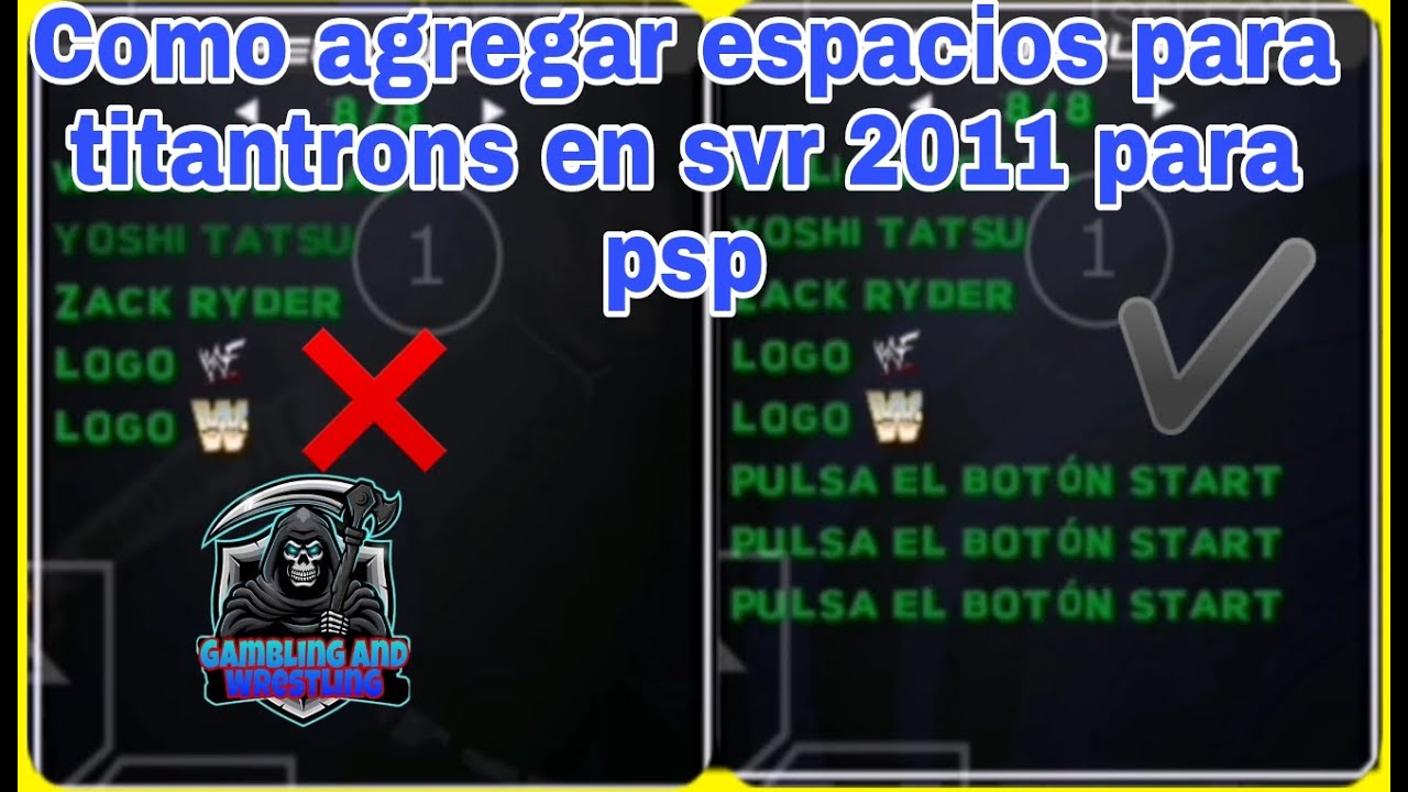 Como agregar espacios para titantrons en svr 2011 para psp