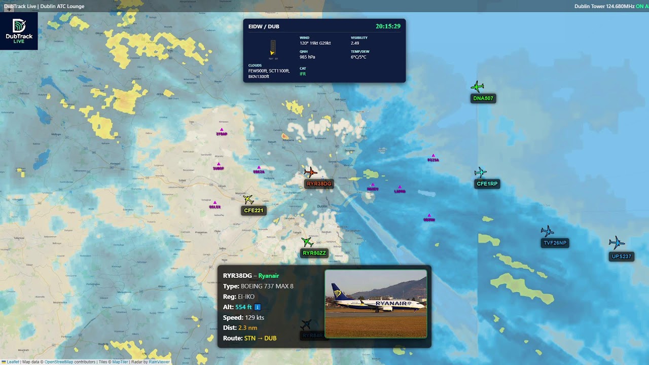 🔴Dublin Airport 🇮🇪 Live ATC & Aircraft Tracking | Real-Time Arrivals & Radar Feed