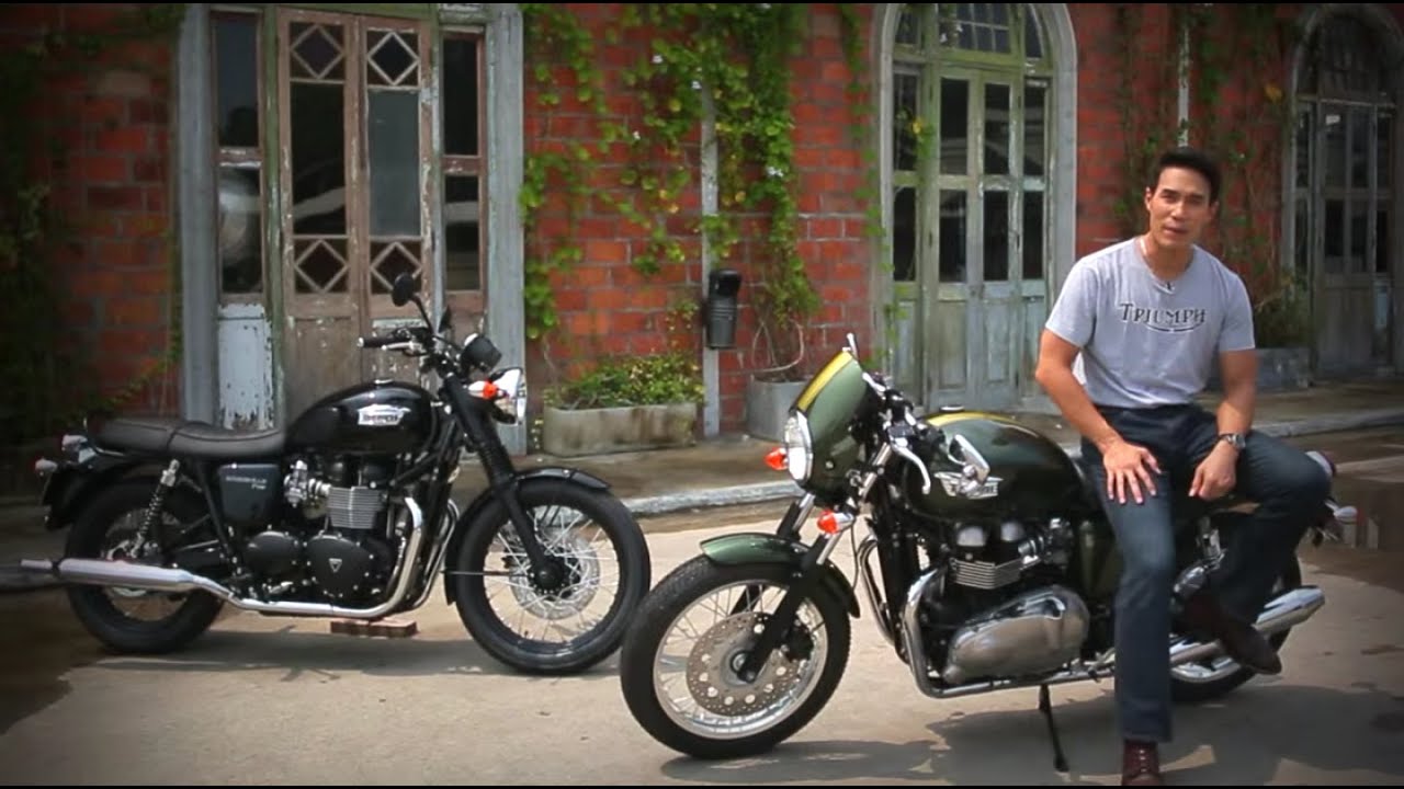 คุณดอมกับตำนานคลาสสิค Bonneville T100 และ Thruxton