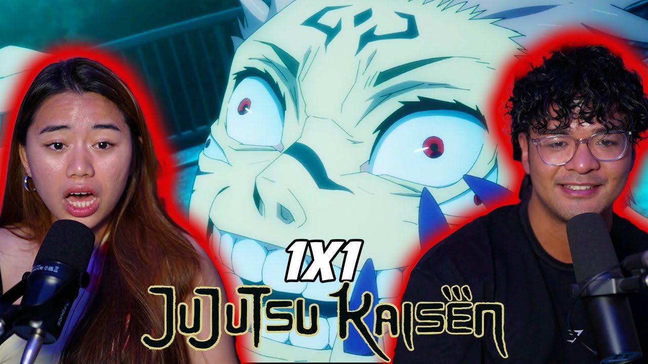 GIRLFRIEND REACTS To Jujutsu Kaisen Season 1 Episode 1 Reaction!