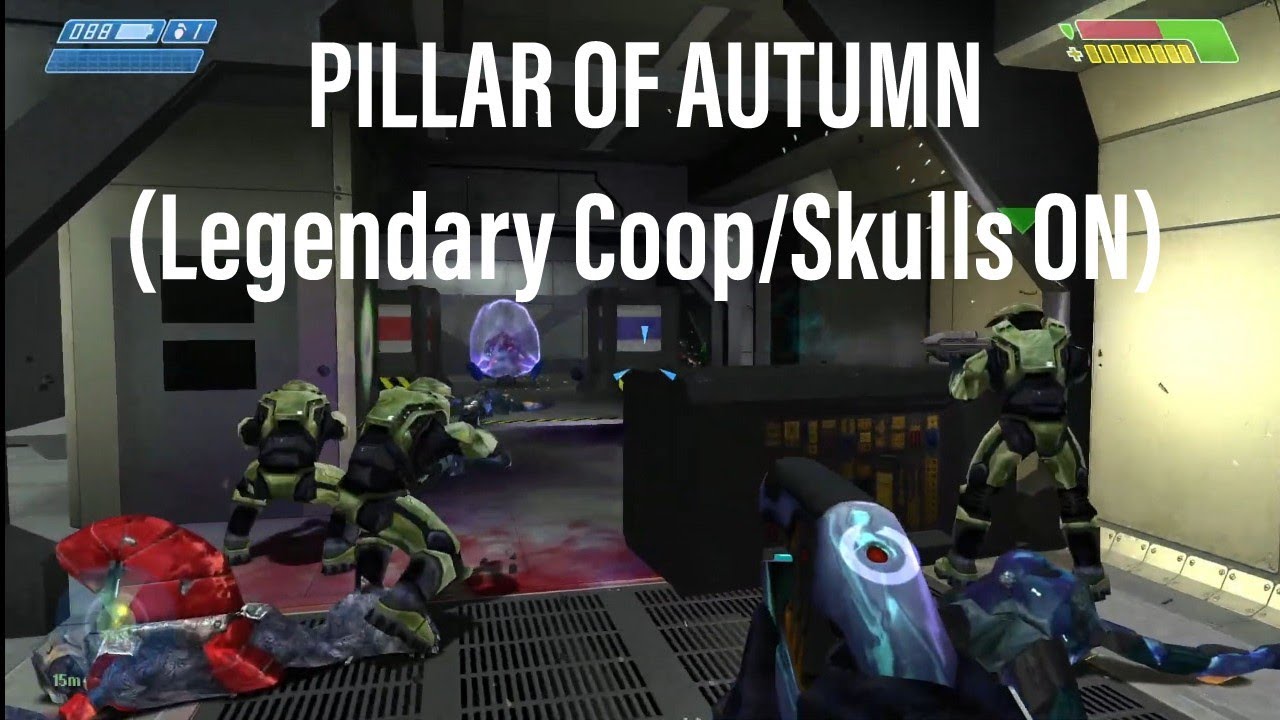 Halo CE Massive Battles Mod - PILLAR OF AUTUMN (Legendary Co-op)