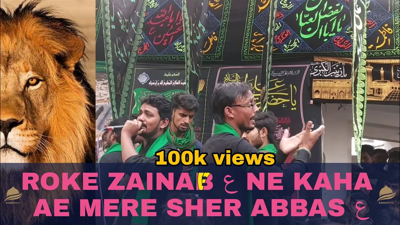 Roke zainab ne kaha ae mere sher abbas Noha ANJUMAN SIPAHE HUSSAINI BHANAULI SADAT In Dehliya u.p