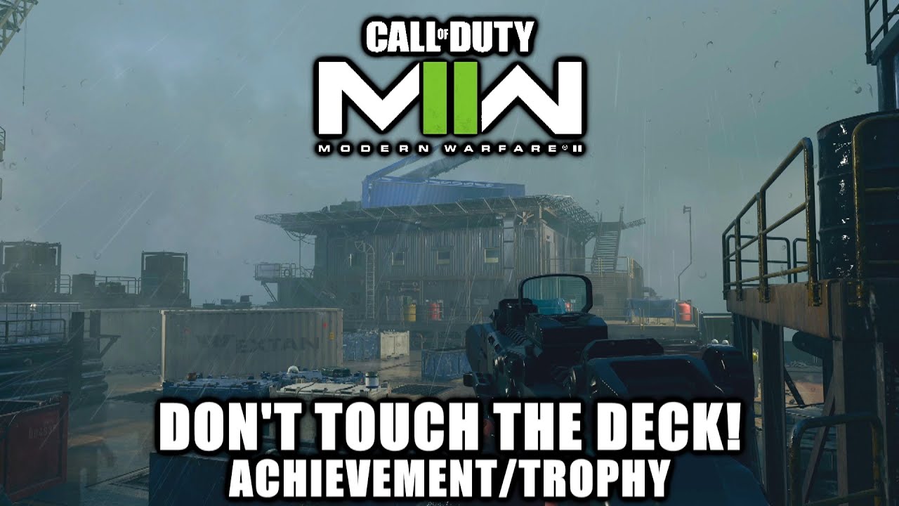 COD Modern Warfare 2 - Don’t touch the deck! Achievement/Trophy - Advance 90 Meters Without the Deck