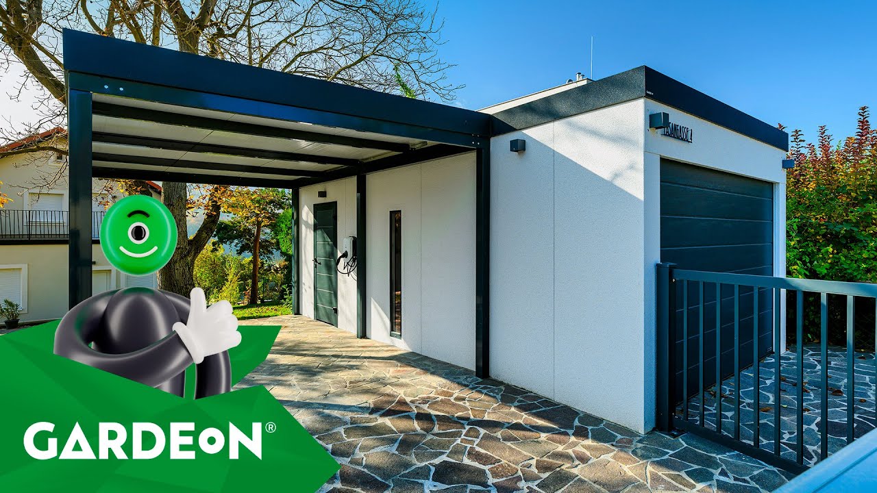 Die perfekte Garage mit Carport, ideal auch für Elektroautos!