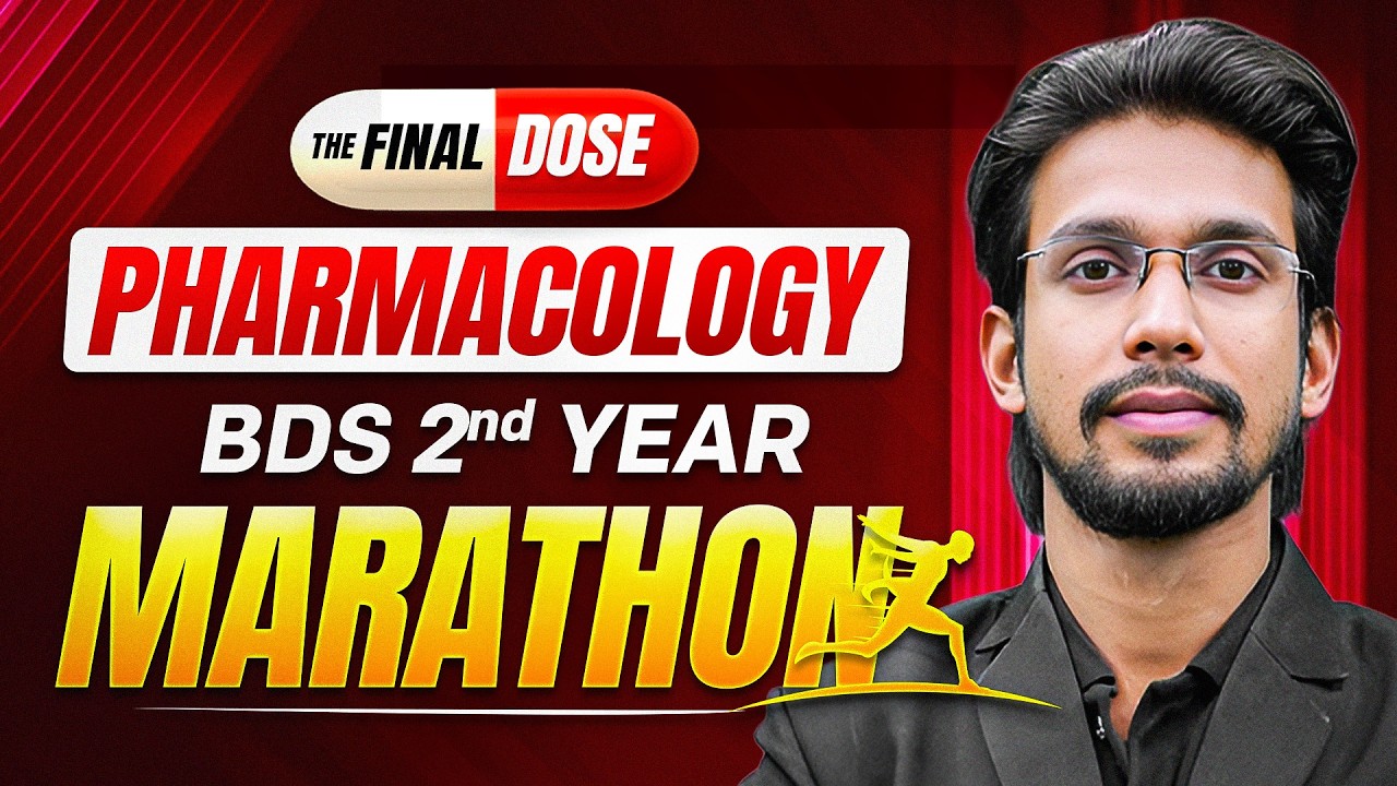 BDS Pharmacology High Yield Marathon | KDT : The Final Dose | BDS 2nd Year Complete Pharmacology