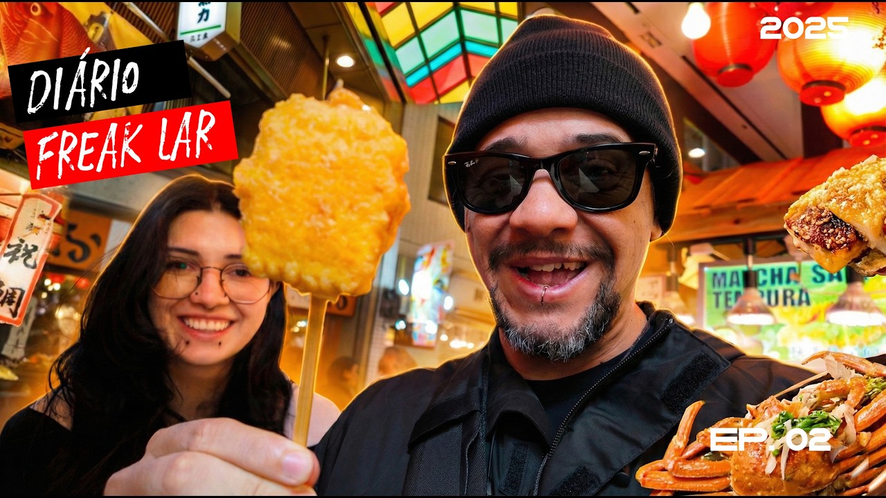 COMIDAS DO MERCADO DE RUA EM KYOTO