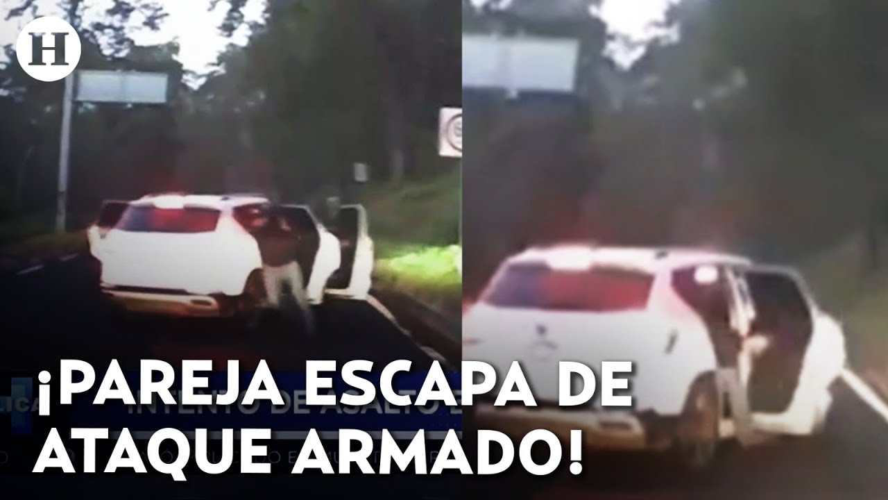 ¡Alertan por emboscadas en la México–Cuernavaca! Pareja logra huir de ataque a plena luz del día