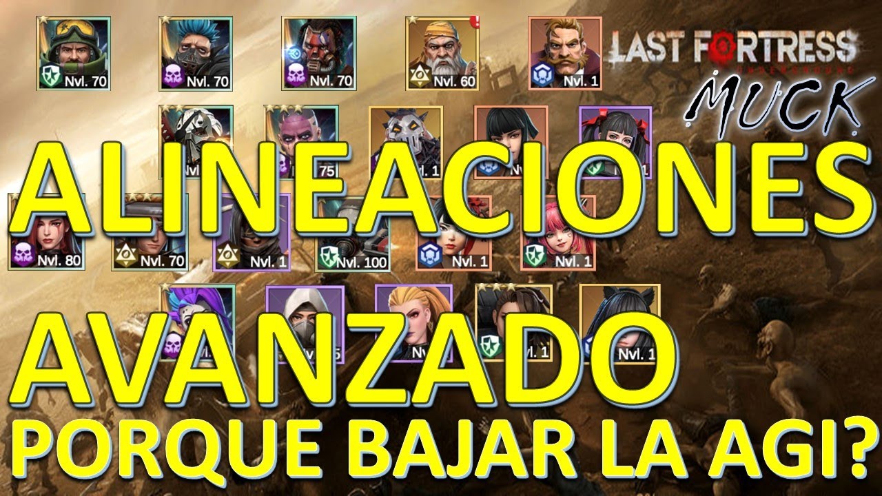 Last Fortress: Underground - Alineaciones avanzado. Porque bajar la AGI de los tanques?