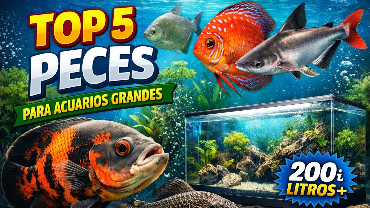Top 5 peces ideales para acuarios grandes 