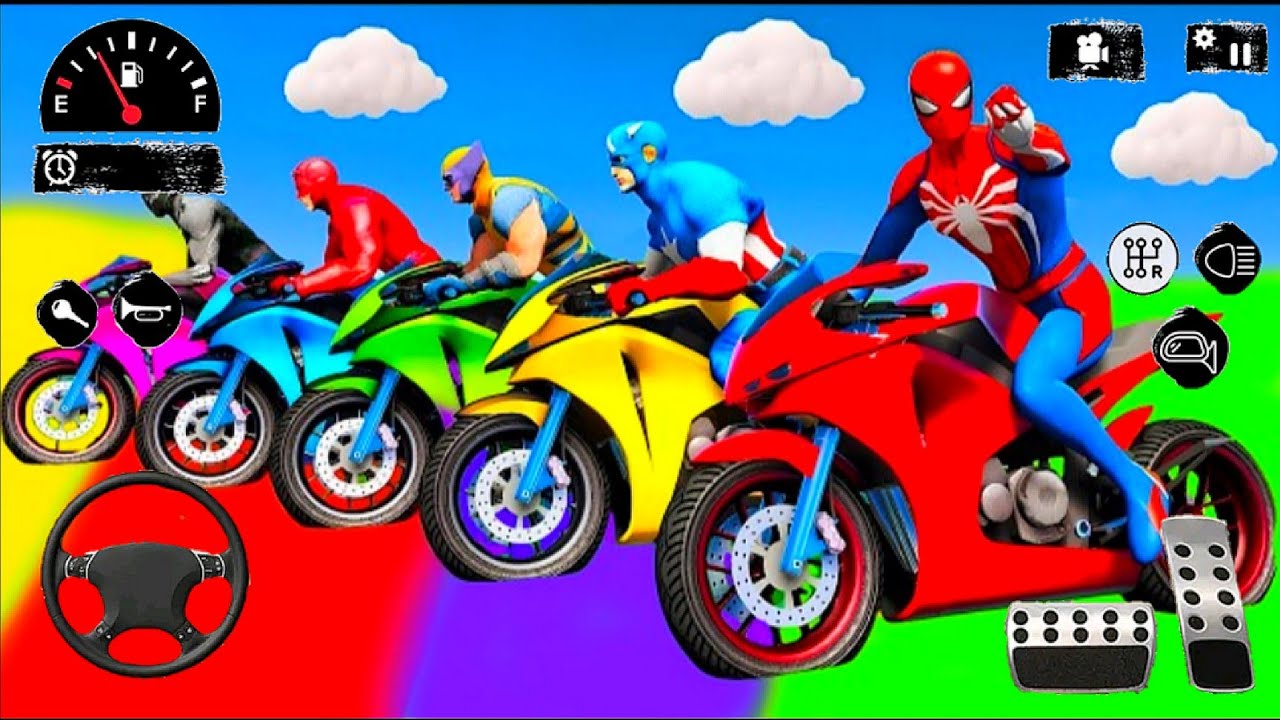Spider-Man Stunt Ramp - Superhero Car Stunt Mega Ramp Game - Android Gameplay