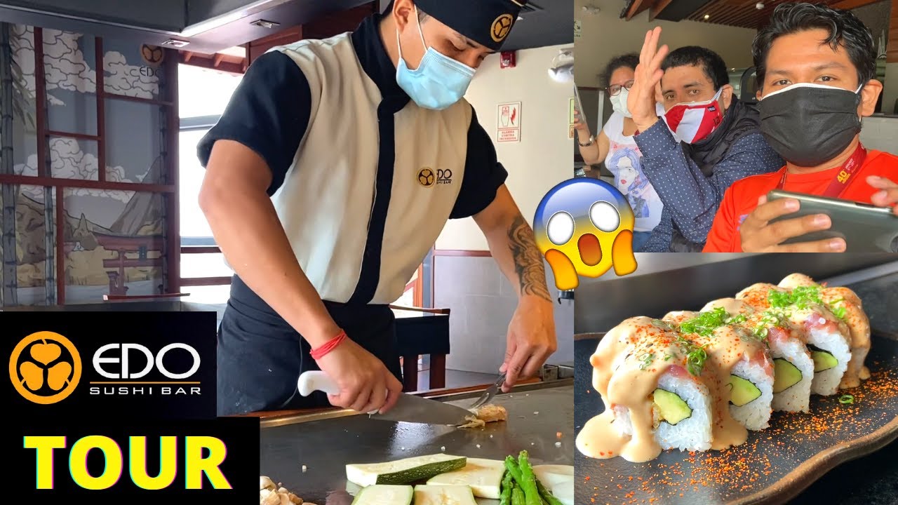 EDO SUSHI BAR🥢😱TEPPAN MATSU❤️🍥¿La MEJOR COMIDA JAPONESA de LIMA PERÚ?😋[TEPPANYAKI]🔥MAKIS🍣TOUR & VLOG