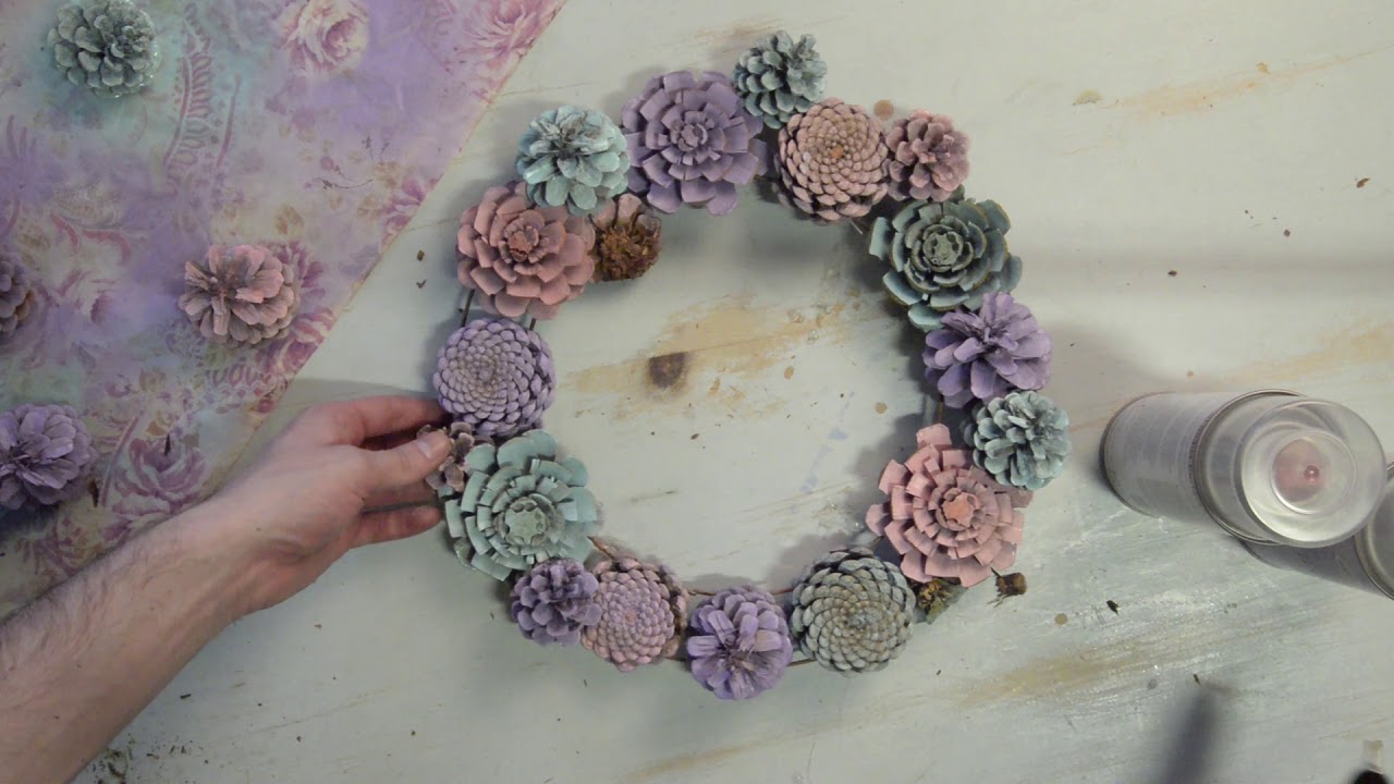 Crafty Creative: Spring Pinecone Wreath