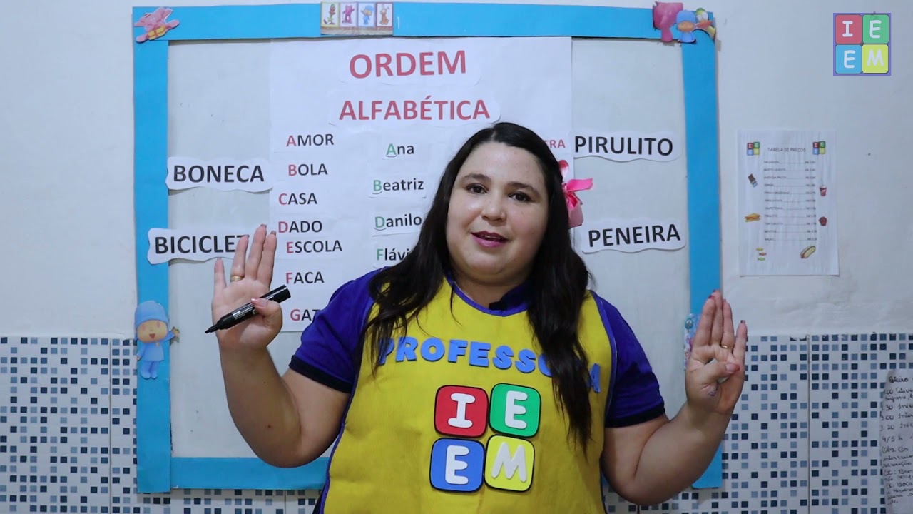 2º ANO PORTUGUÊS ORDEM ALFABÉTICA AULA PARA 22032021
