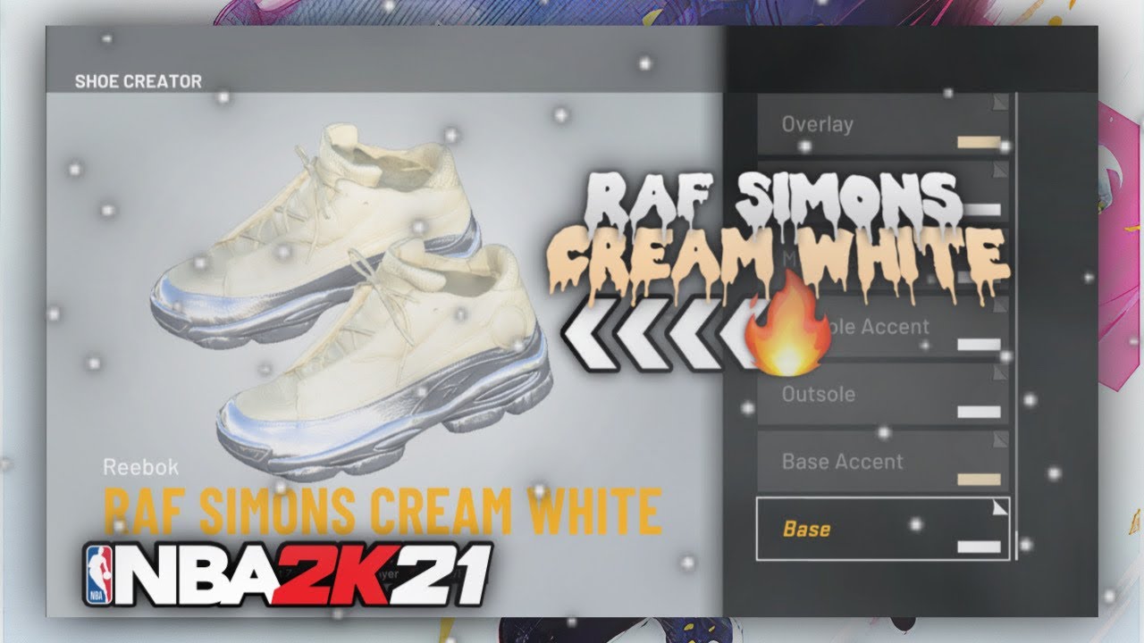 NBA 2K21 Shoe Creator - Raf Simons “Cream White”