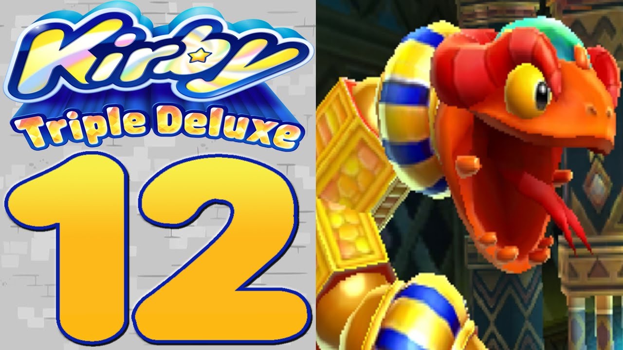 Kirby Triple Deluxe [Part 12] Slithering Coily Rattler Battle!