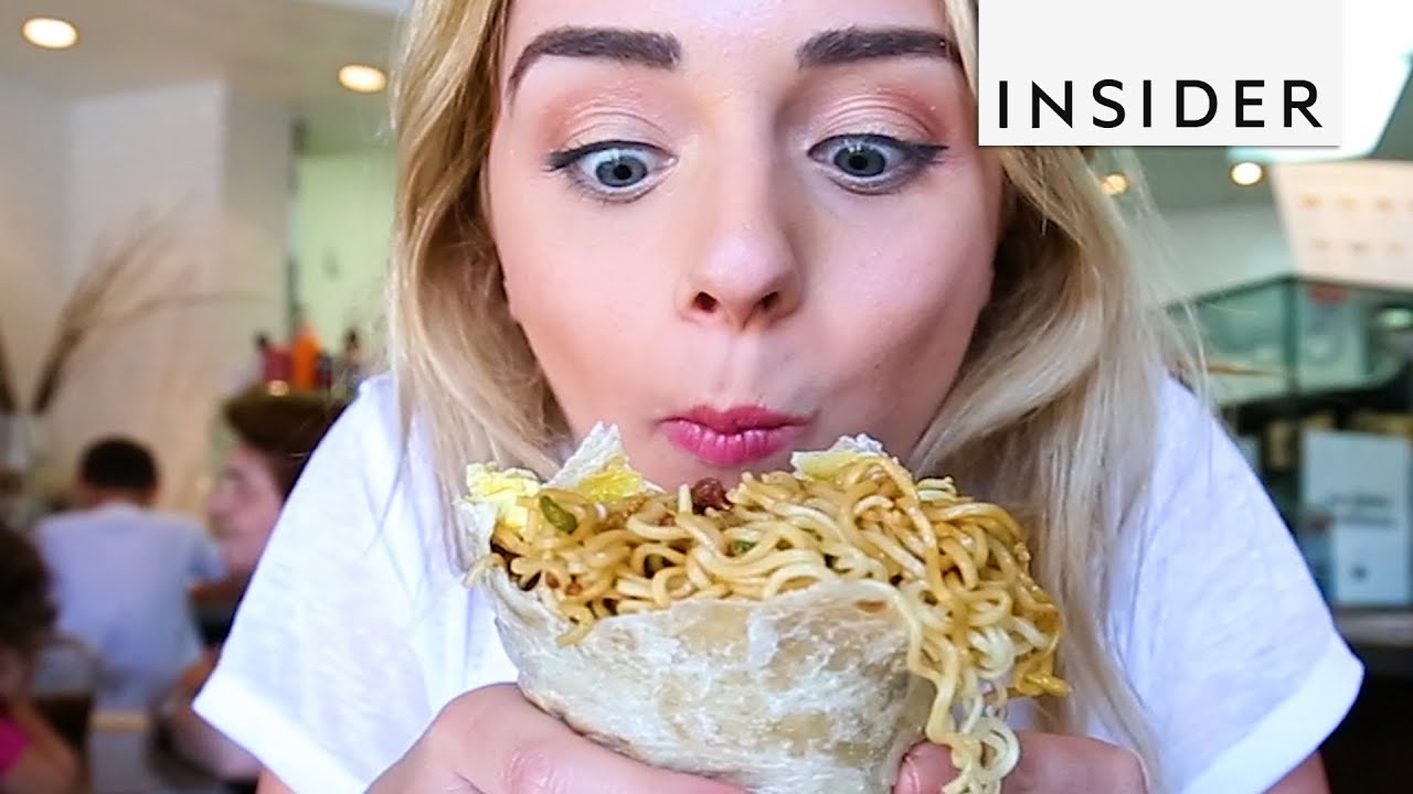 Ramen-Filled Burrito