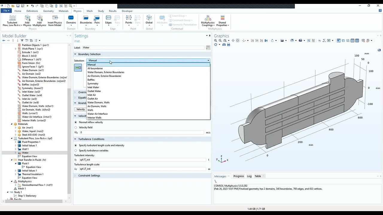 HOW TO MODEL SHELL AND HEAT EXCHANGERS IN COMSOL. Part 1
