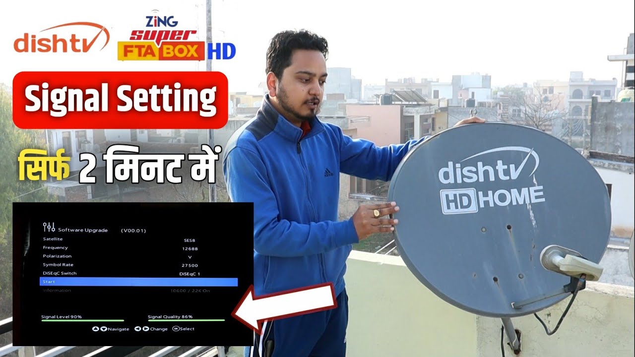 Dish TV Signal Setting 2025 🔥| Zing Super FTA Box Signal Problem Solution |