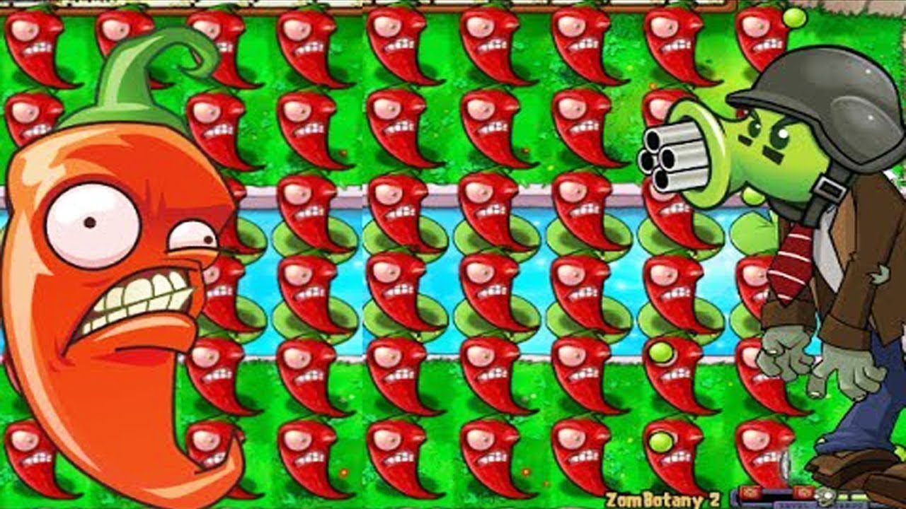Plants vs Zombies Hack - Jalapeno vs Zombotany vs Zombies