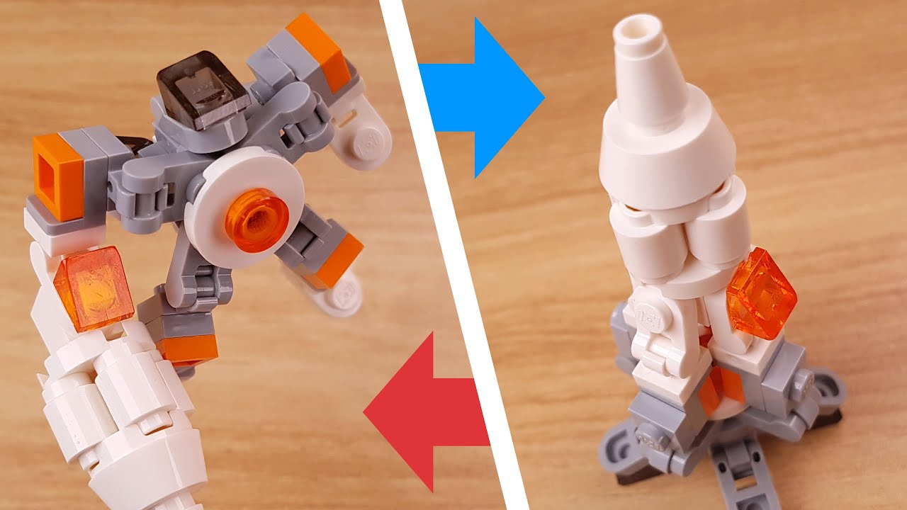 LEGO brick Space Rocket transformer robot tutorial Rocket X #LEGO #MOC #レゴ変形ロボ #レゴアイデア #레고변신로봇