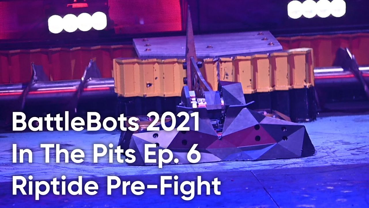 Shatter! Battlebots 2021 - In The Pits - Episode 6 - Riptide Pre-Fight