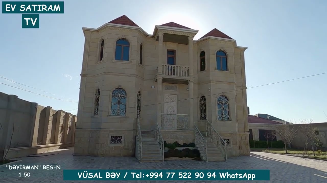 Novxanıda, 10 Sotda Yaşanmamış Ev Satılır /Недвижимость в Баку / EV SATIRAM TV/ bag evleri