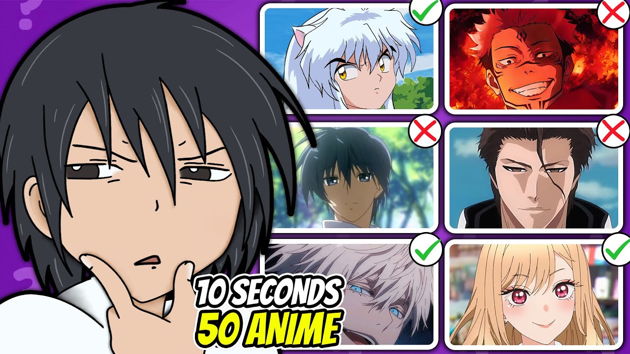 ERRATE ALLE ANIME IN NUR 10SEKUNDEN! Schaffst du's? 🔥 Anime Quiz