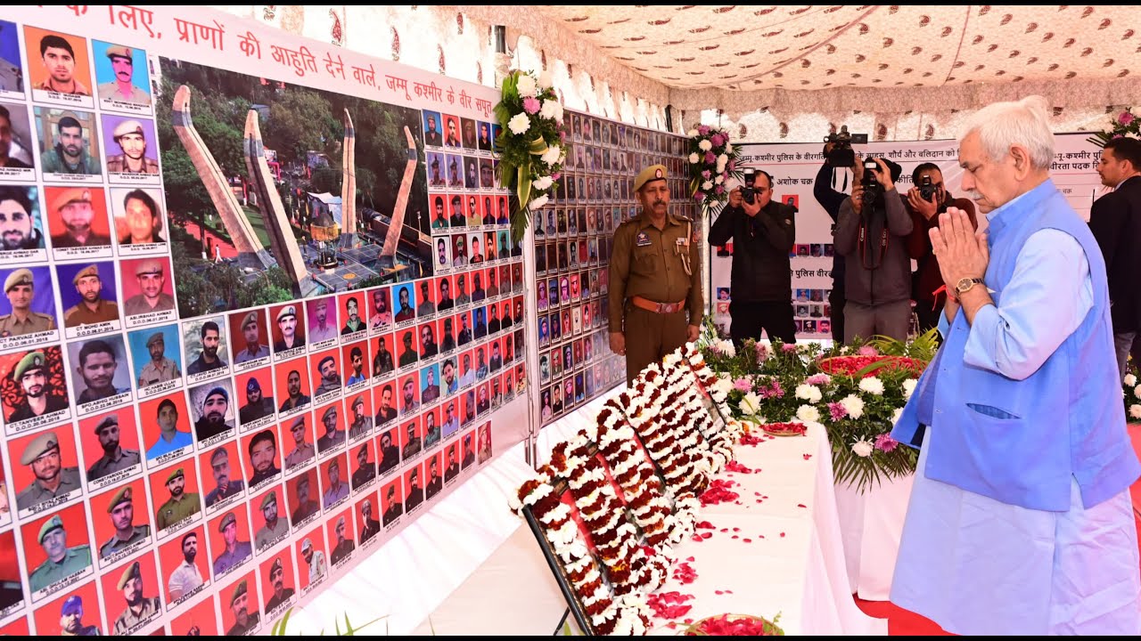 Lt Governor Manoj Sinha inaugurated J&K Police Martyrs Memorial Hockey Tournament