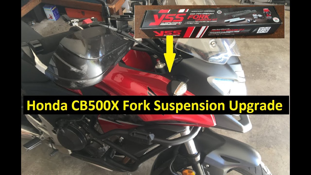 Модернизация подвески передней вилки Honda CB500X