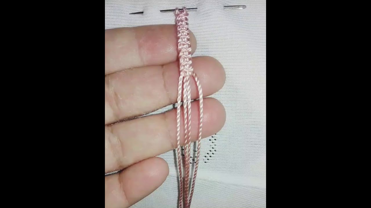 وخا تكوني عمرك ما شديتي الخيط في يديك وبغيتي تعلمي مكرامي هذه أول خطوة تعلمي بها بسهولة 👌