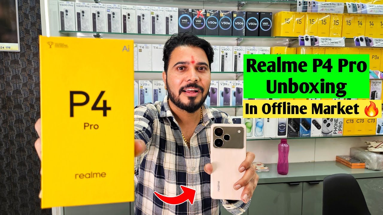 Realme P4 Pro 🔥| Unboxing | In Offline Market | Realme P4 Series | Best Gaming Phone | Offline Unit 