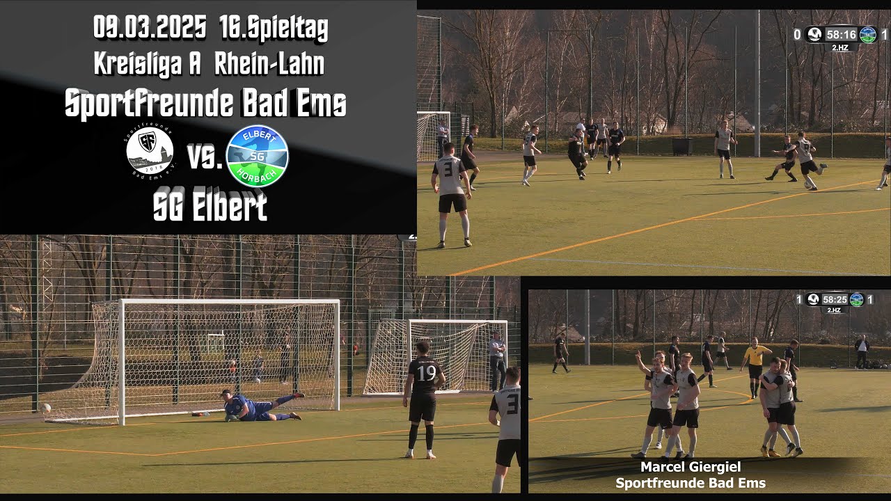 Kreisliga: Sportfreunde Bad Ems vs. SG Elbert
