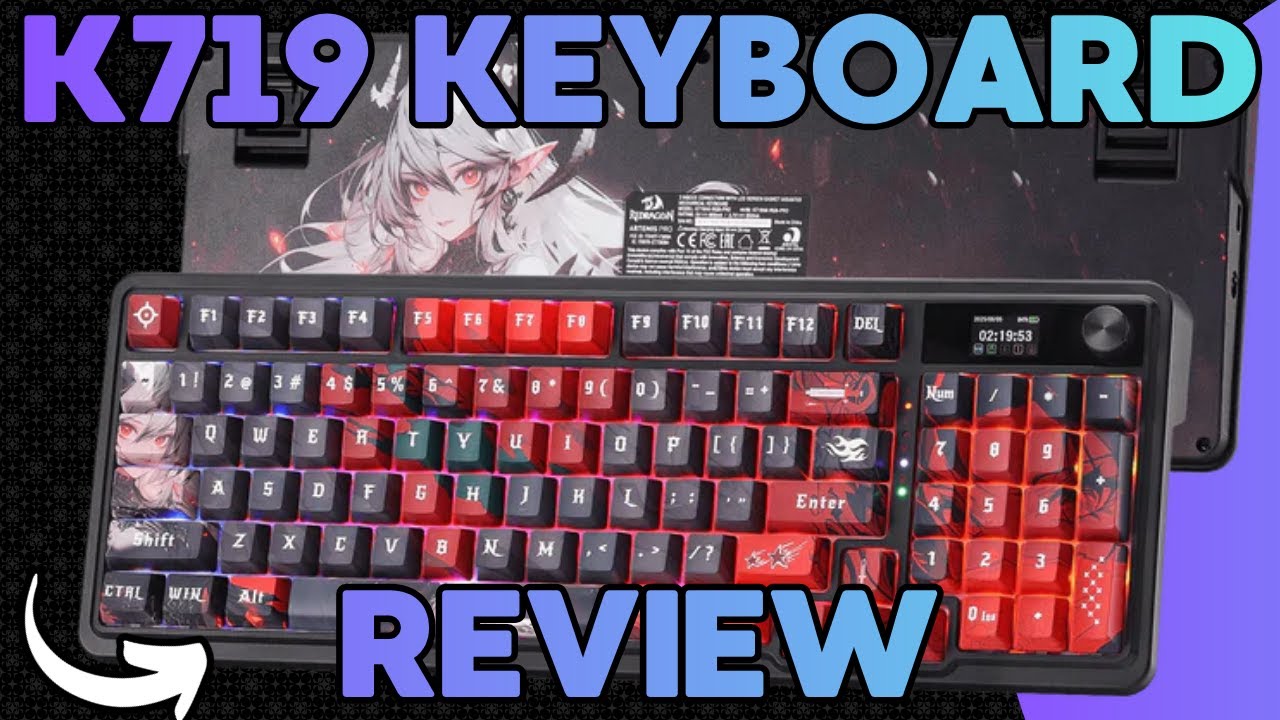 Аниме-клавиатура Redragon ARTEMIS K719 PRO | Распаковка и обзор