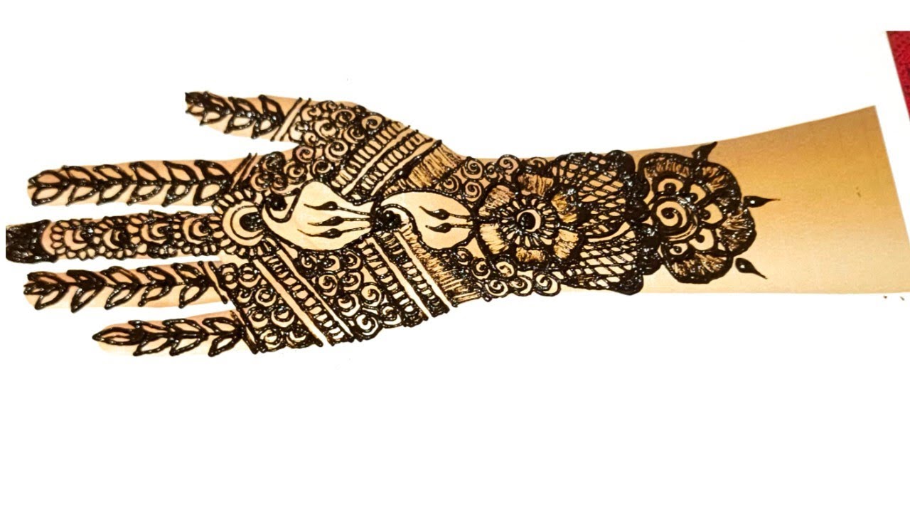 Intricate Full Hand Traditional Mehndi Design