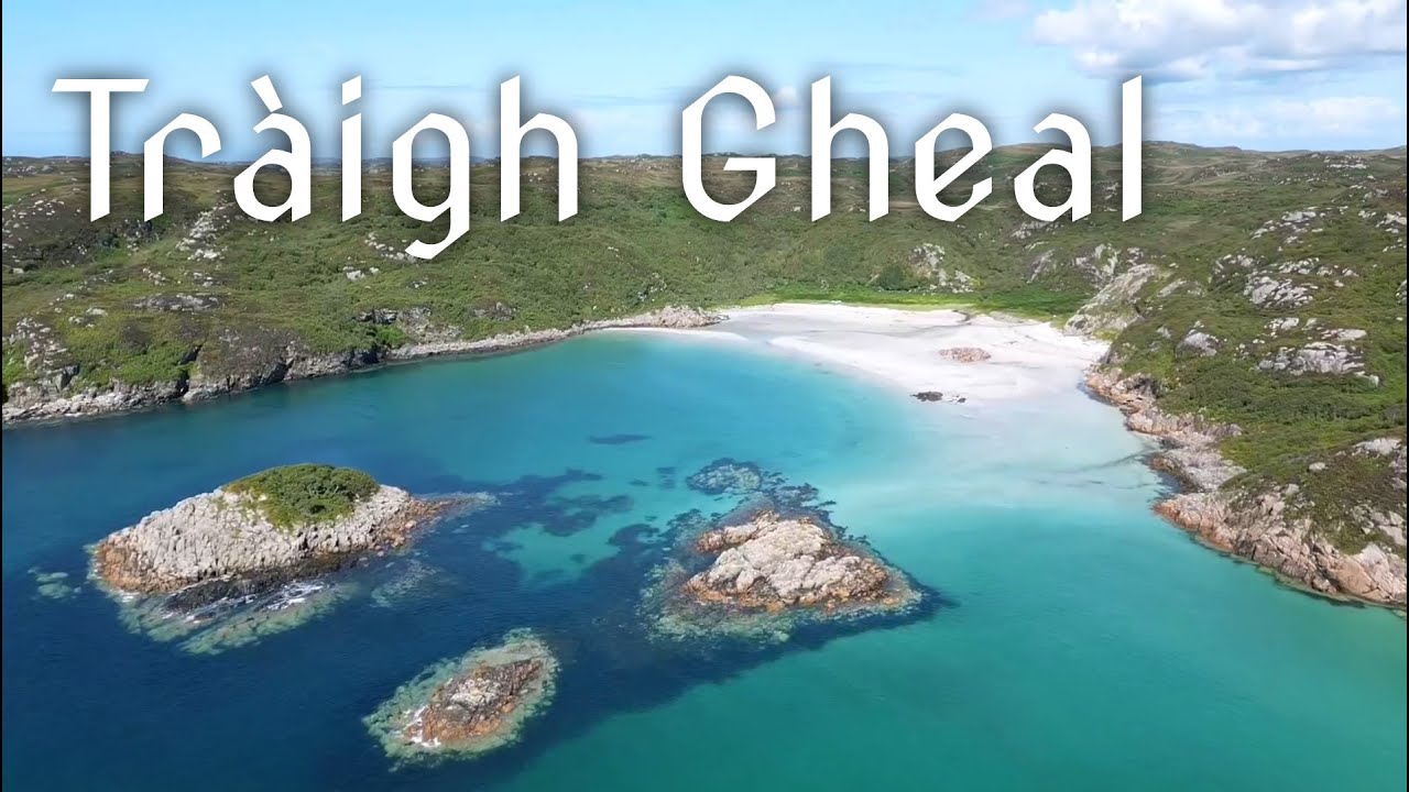 Secret beach of Isle of Mull - Tràigh Gheal - Scotland | HD | Mini 3 Pro and GoPro 12